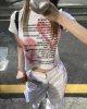 Graffiti Love Letter Slim Short Sleeve T-Shirt