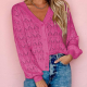 Fashion Short Cardigan Knitted Sweaters Women Autumn And Winter Long Sleeve Front-open V-neck Button-down Tops Clothes